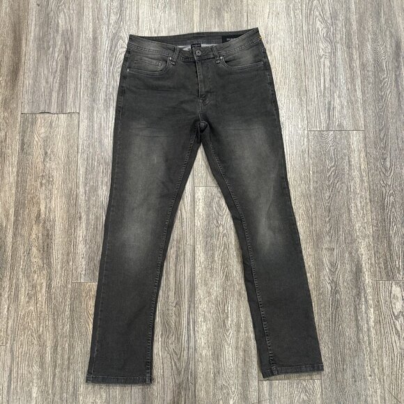 The Perfect Jean NYC Mens Size 32X32 Denim Skinny Fit Faded Black - Picture 1 of 6